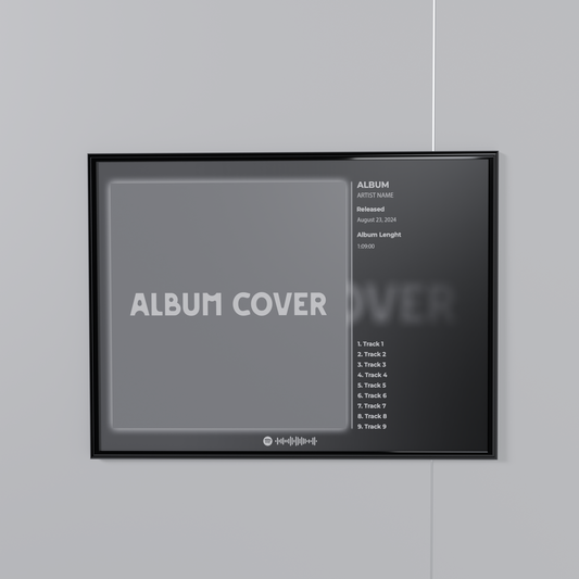 Album Cover Poster Horizontal (with frame)
