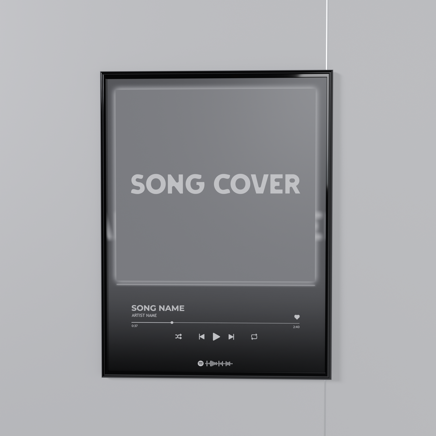 Song Cover Poster (with frame)