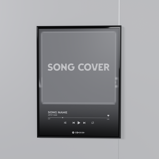 Song Cover Poster (with frame)