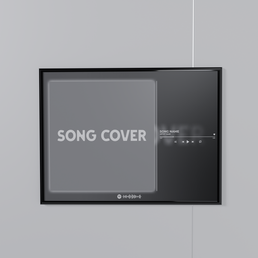 Song Cover Poster Horizontal (with frame)